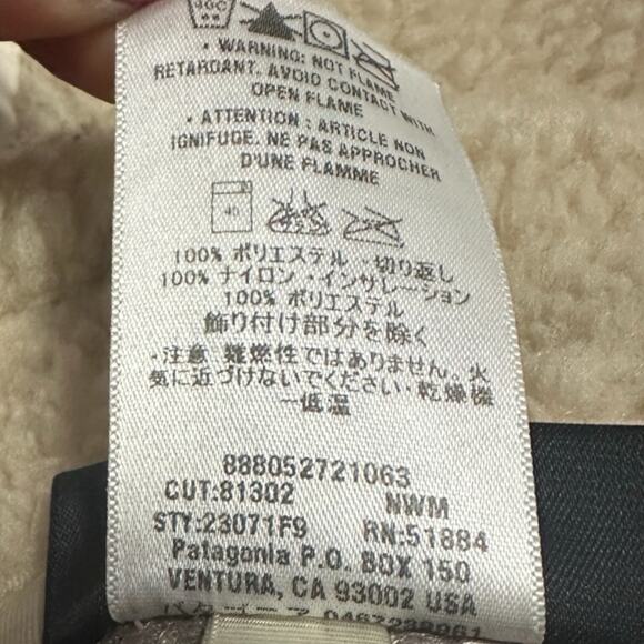 Patagonia Retro-X Jacket Women’s S Tan Full Zip Long Sleeve Deep Pile 23071 - Picture 7 of 10